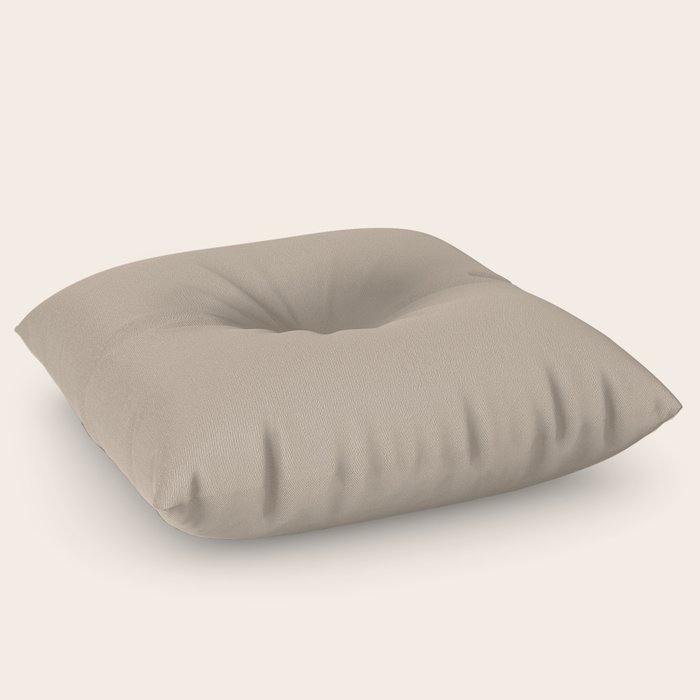 Champagne Beige Color Accent Floor Pillow