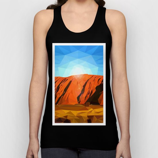 Uluru the Mighty Dreamer - Ayers Rock, Outback - Australia Unisex Tank Top