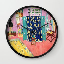 Henri Matisse The Pink Studio Wall Clock