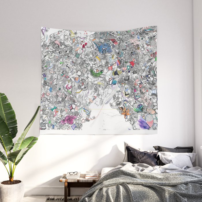 Tapestry　Wall　Aleishajune　Messy　Society6　Mark　by