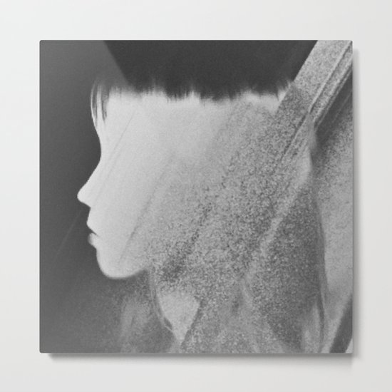 Faceless Charcoal Metal Print