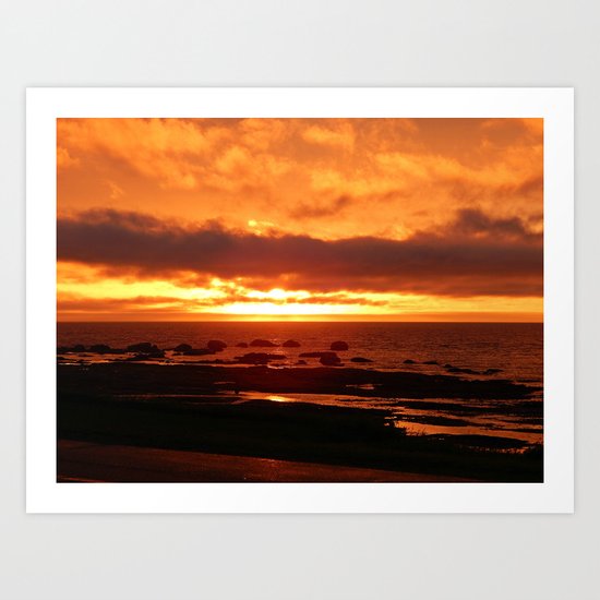 Skies of Fury at Sunset Art Print