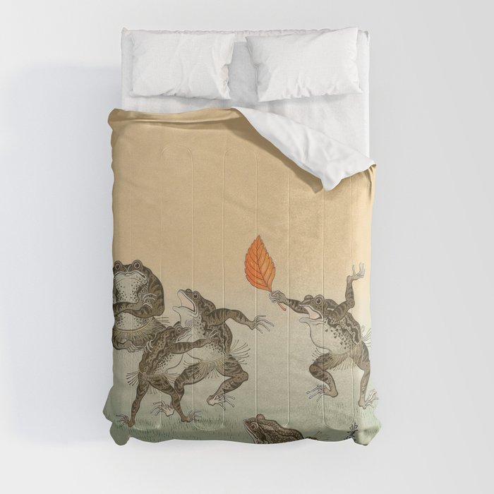 Frog Sumo - Ohara Koson Comforter