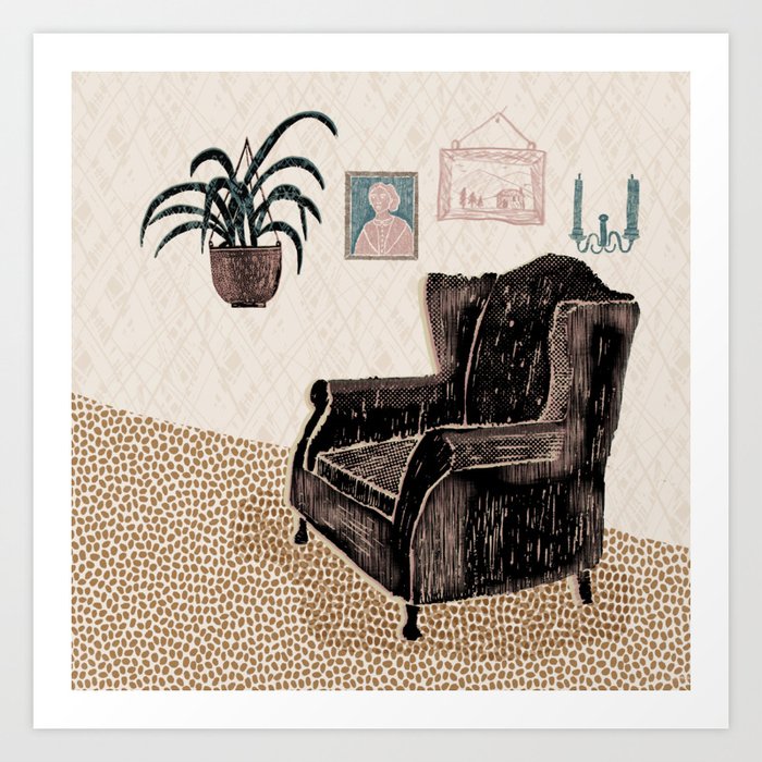 Block print on sale chair