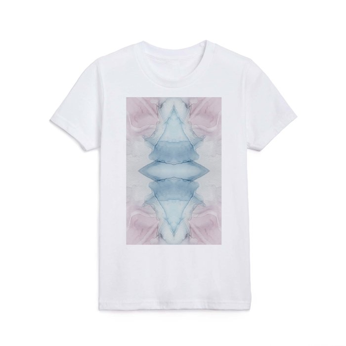 Watercolor Pastel Rorschach Kids T Shirt