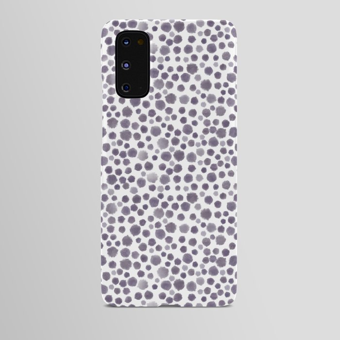 Watercolor Polka Dots - Purple Android Case