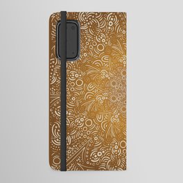 Intricate Mandala Brown Android Wallet Case