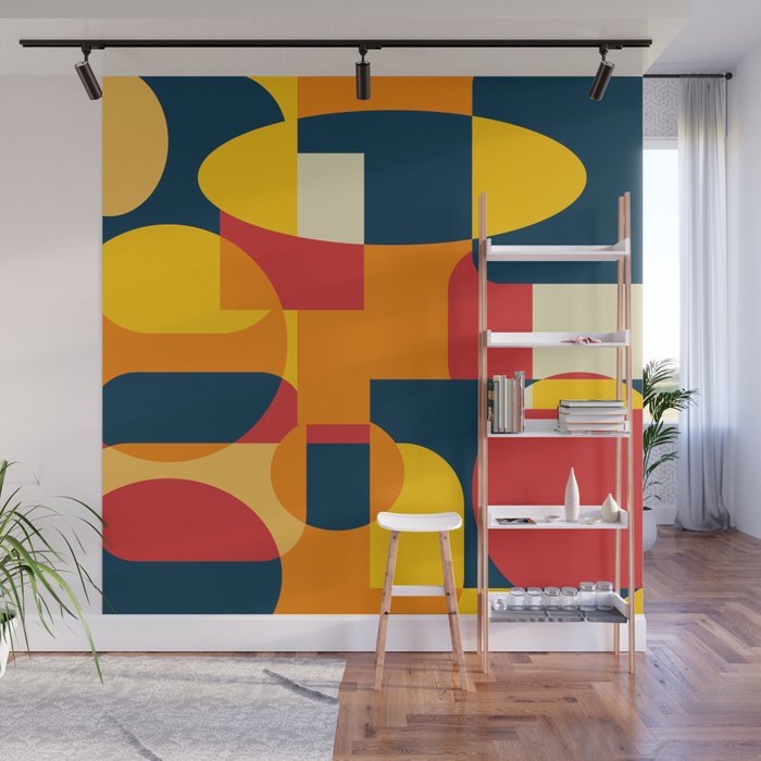 1 Abstract Geometric Shapes 211221  Wall Mural