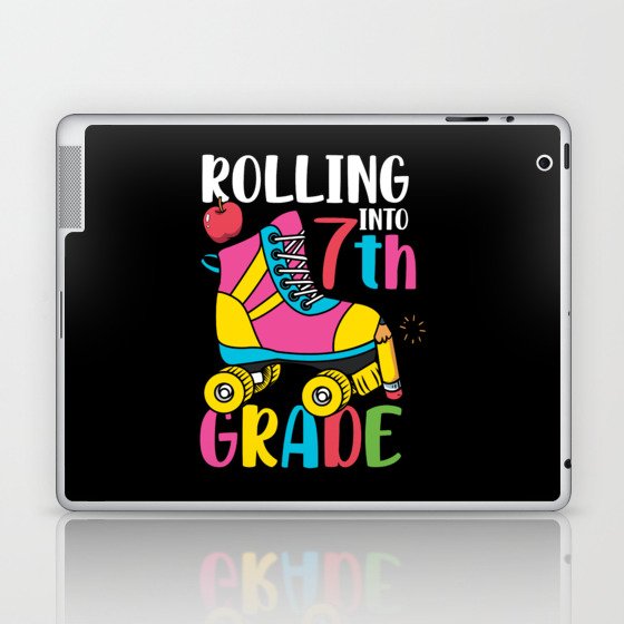 Rolling Into 7th Grade Laptop & iPad Skin