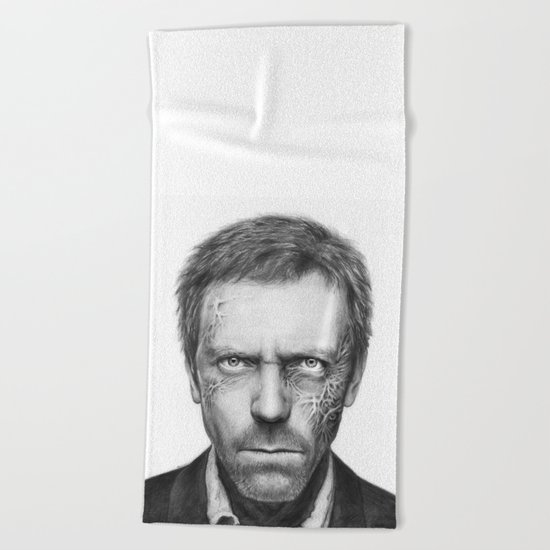 Hugh Laurie from House MD Doctor House Beach Towel