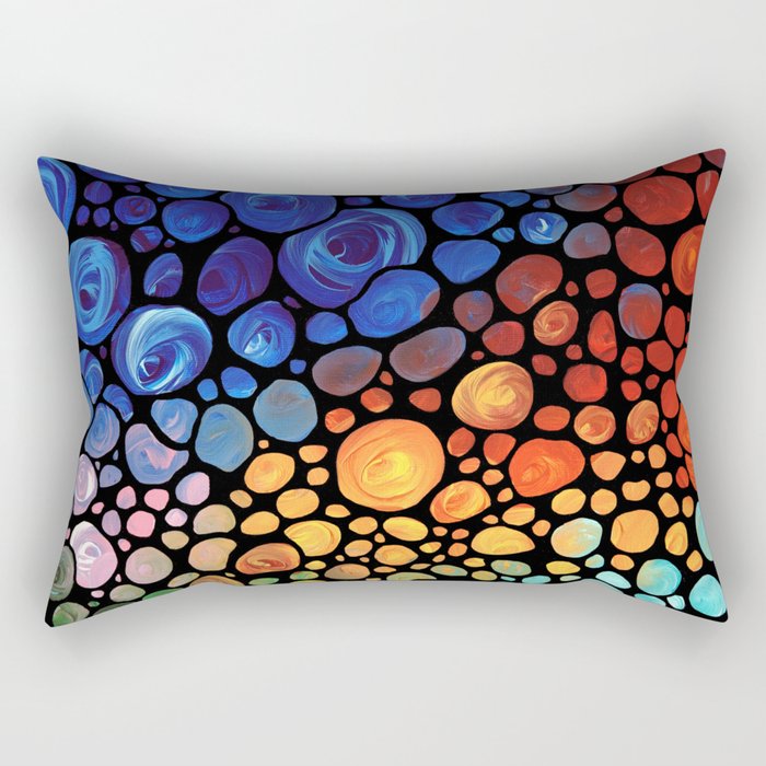 Abstract 1 - Beautiful Colorful Mosaic Art by Sharon Cummings Rectangular Pillow