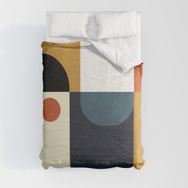 mid century abstract shapes fall winter 4 Comforter