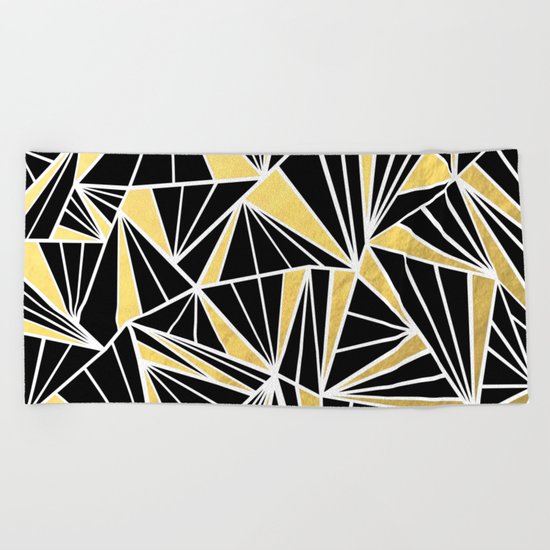 Ab Fan Zoom Gold Beach Towel