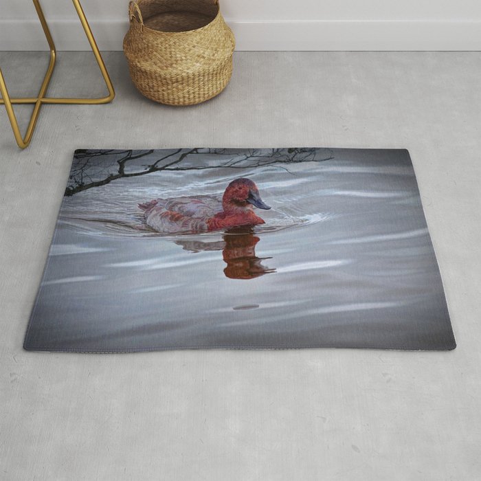 Red Headed Duck Rug