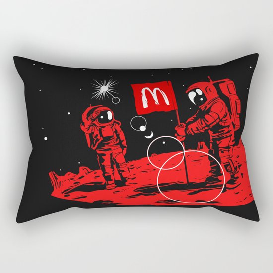 First we take Manhattan, Then we take Mars Rectangular Pillow
