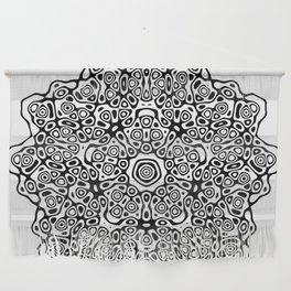 Tribal Abstract Black and White Mandala Wall Hanging