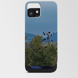 Ravens Perching Trees Mountains Landscape iPhone Card Case