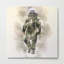 Initial success or total failure Metal Print | Airforce, Dewmilligan, Littletop, Military, Watercolor, Syria, Militarygift, Eodtech, Eod, Afghanistan 
