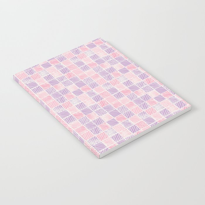Lilac Bubble Gum Pink Distress Block Notebook