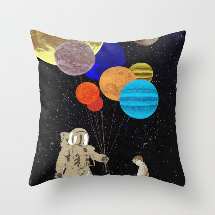 The gift of space Throw Pillow