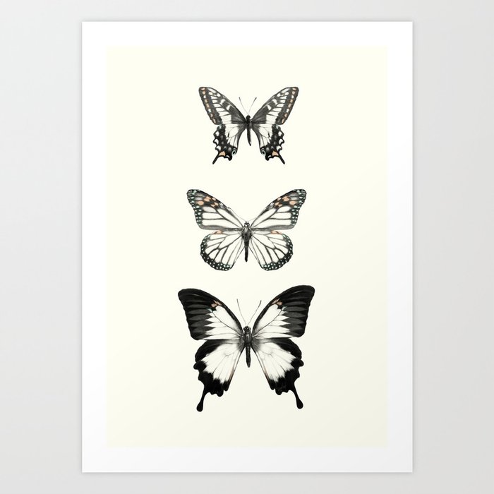 Butterflies // Align Art Print