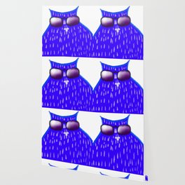 Ugly blue cat Wallpaper
