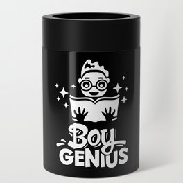 Boy Genius Back To School Kids Cute Quote Can Cooler