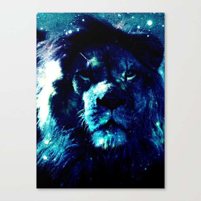 Galaxy Lion  Canvas Print