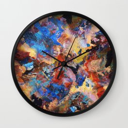 Dark Paint Splash Wall Clock
