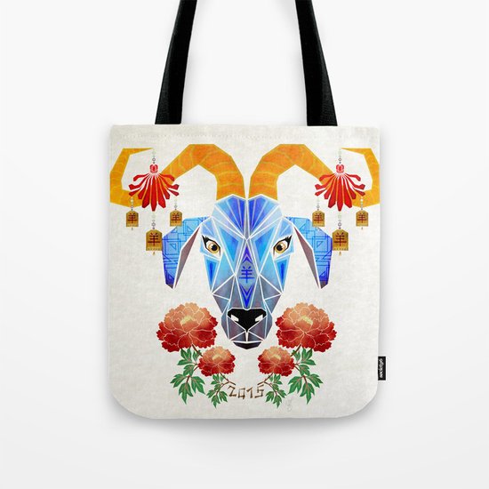 chinese goat Tote Bag