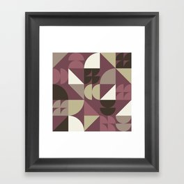 Geometrical modern classic shapes composition 22 Framed Art Print