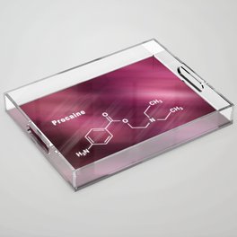 Procaine, anesthetic drug, Structural chemical formula Acrylic Tray