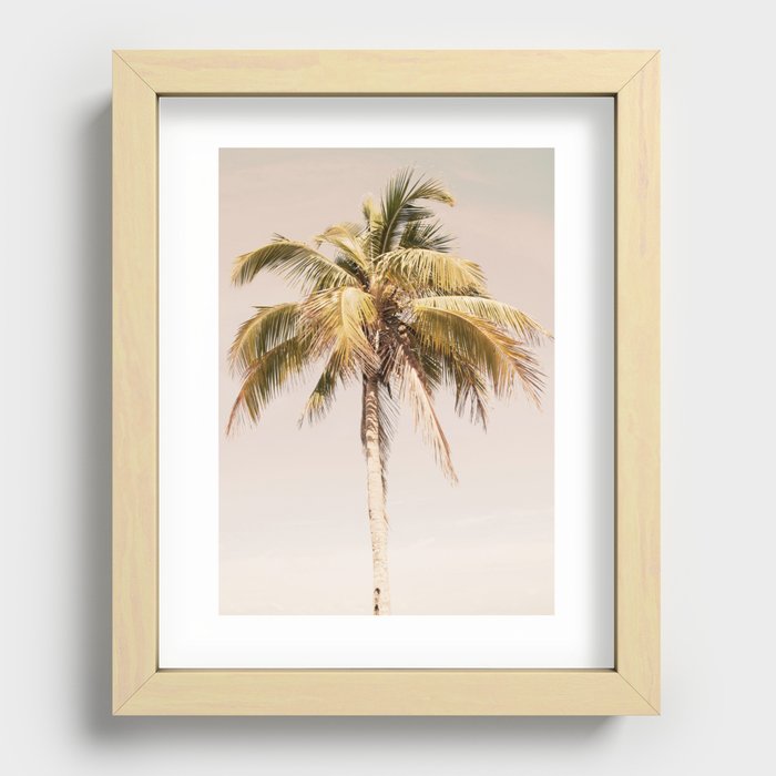 Palm Tree Beach Dream #2 #wall #art #society6 Recessed Framed Print