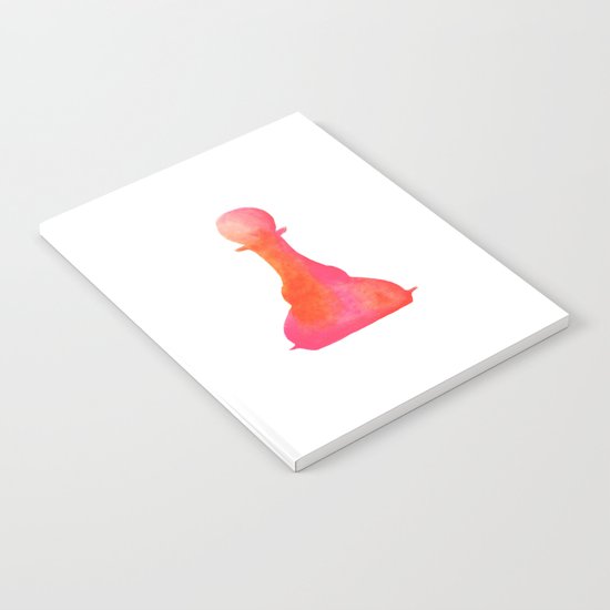 Chess Pawn Watercolor Notebook