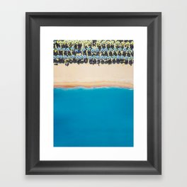 On The Beach | Aerial  Framed Art Print