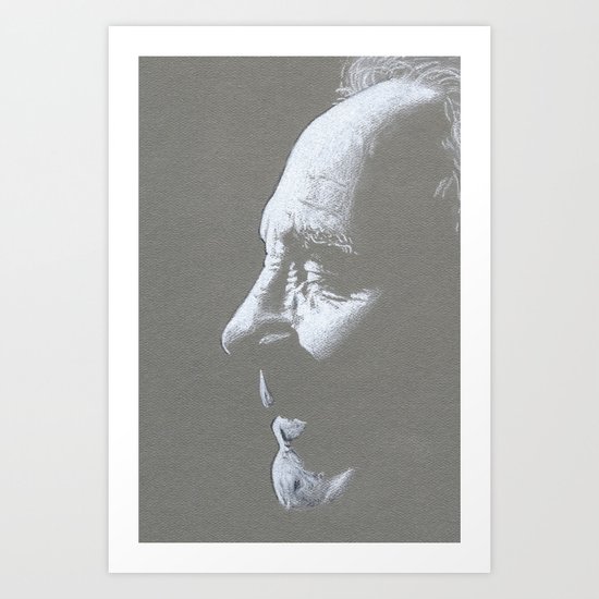 Old Man Drawing Art Print