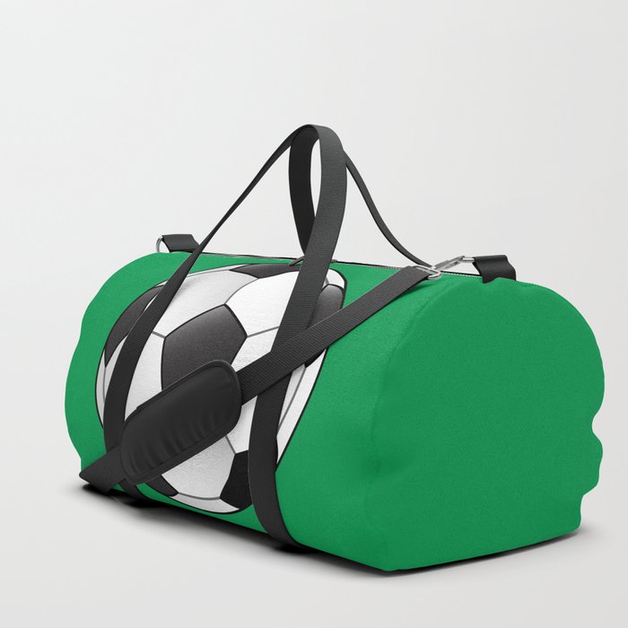 Football With Green Background Duffle Bag