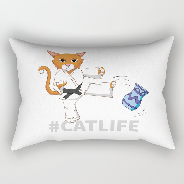 #Catlife Rectangular Pillow