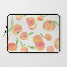 Summer Peaches: Watercolor Painting Laptop Sleeve