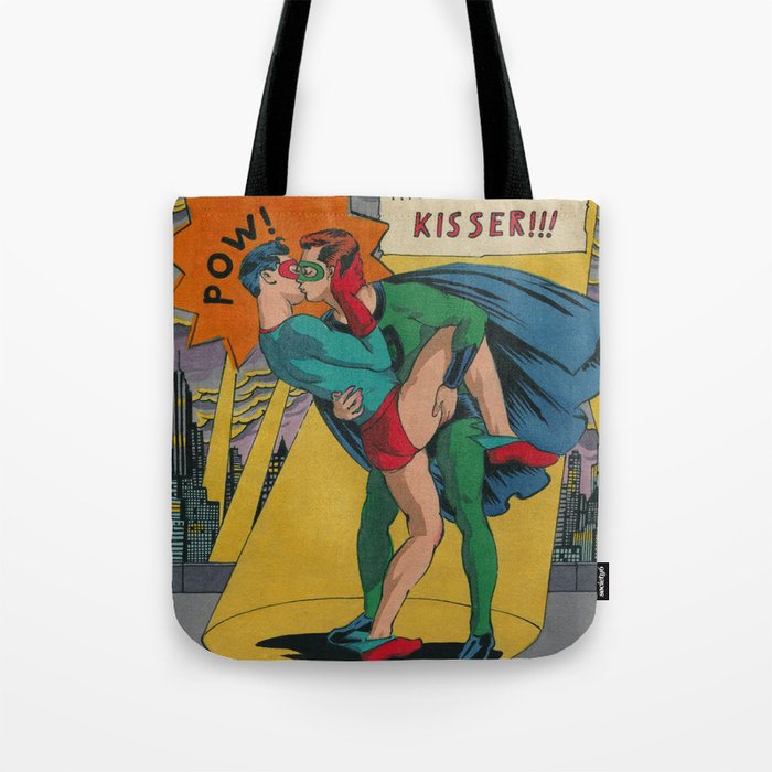 Right on the Kisser Tote Bag