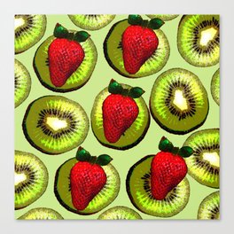 KIWI AND STRAWBERRY COCKTAIL Canvas Print