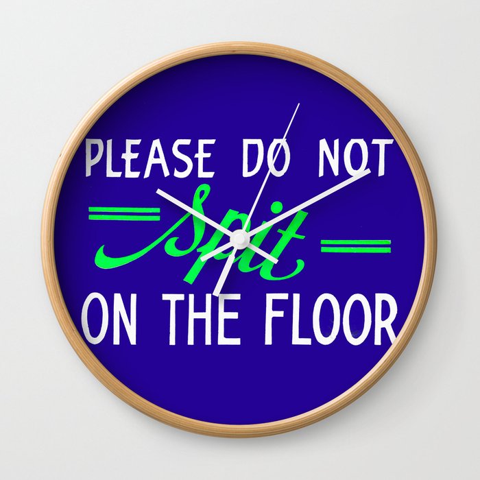 Vintage Hand Painted Sign Don T Spit On The Floor Hand Made