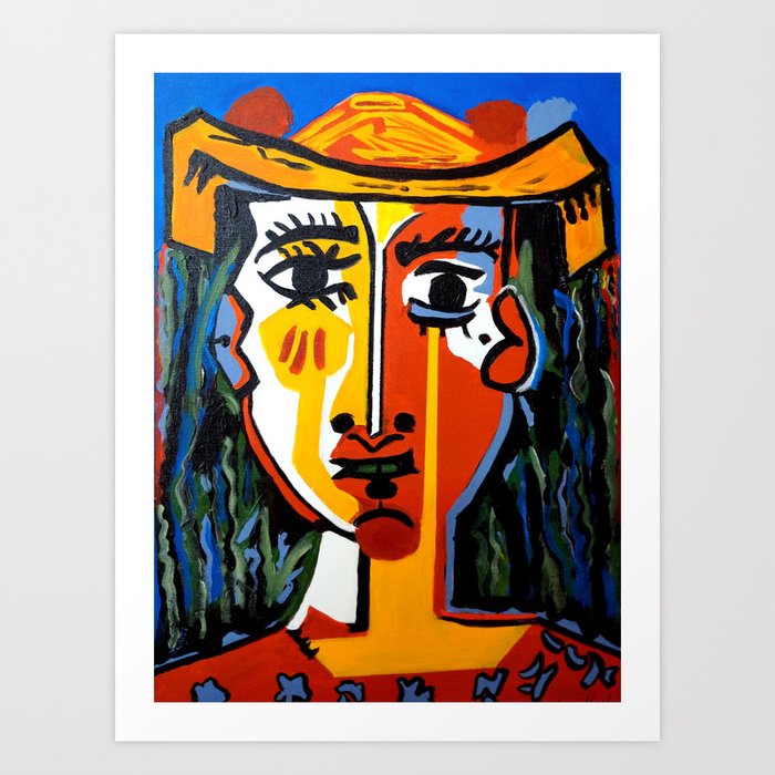 INDIAN           PICASSO BY NORA Art Print