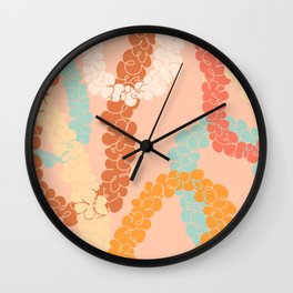 Flower Lei Wall Clock