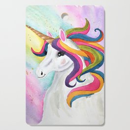 Colorful Whimsical Unicorn Cutting Board