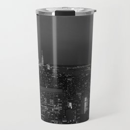 The Empire State and the city. Black & white photography Travel Mug