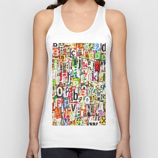 Letters Unisex Tank Top