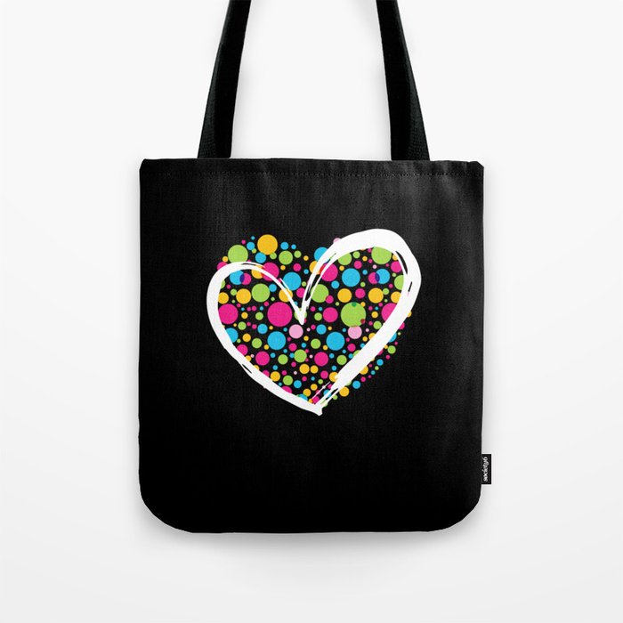 International Dot Day Heart Dots Dot Tote Bag