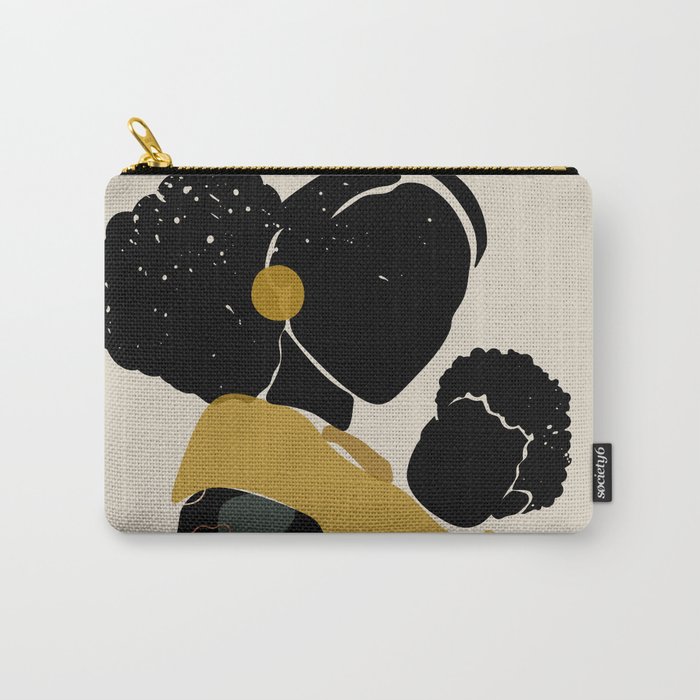 Black Hair No. 15 Carry-All Pouch