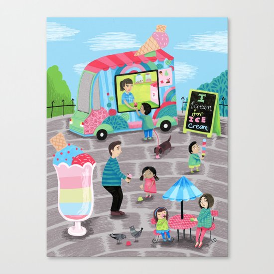 I Scream for Ice Cream Canvas Print
